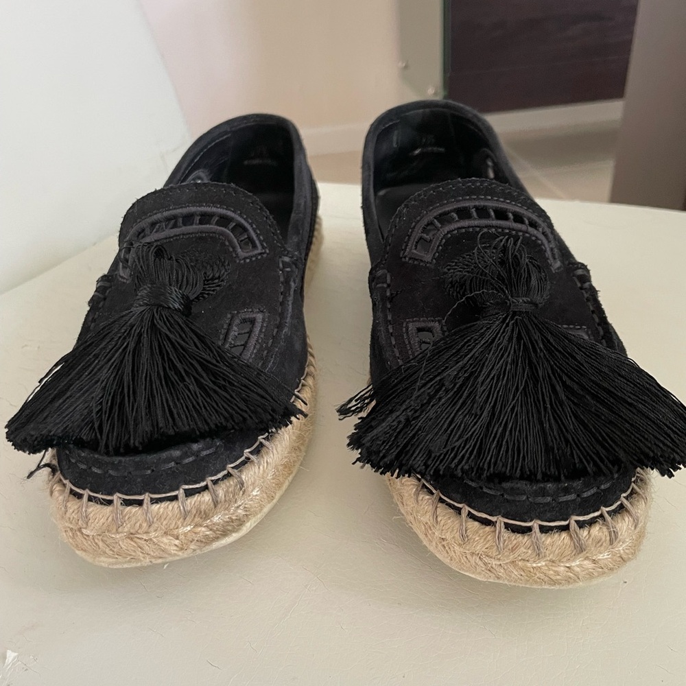Tod’s black espadrilles